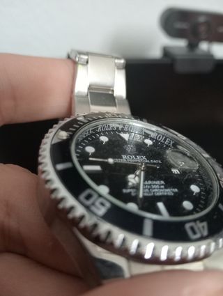 Rolex Oyster Perpetual Date Negro/Plateado