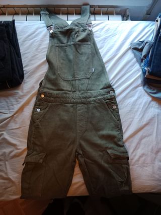 Peto vaquero Bershka verde oliva