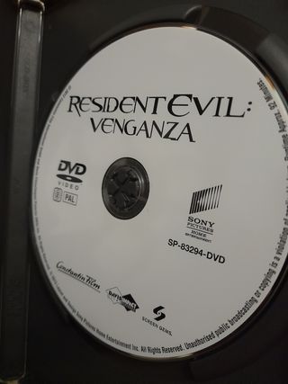 DVD Resident Evil Venganza Español