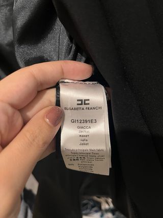 Giacca Elisabetta Franchi nera