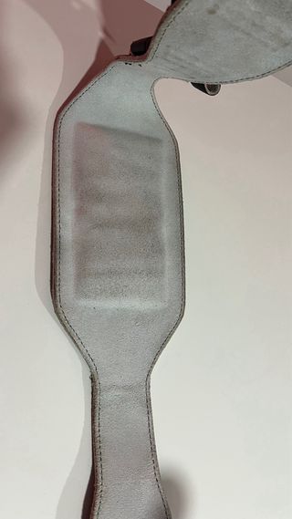Cinturón Lumbar Negro Piel DOMYOS