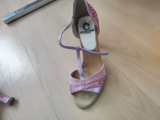 Zapatos de baile latino Abraxas rosa