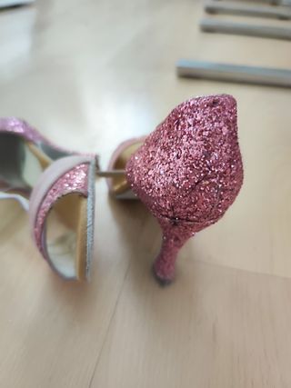 Zapatos de baile latino Abraxas rosa