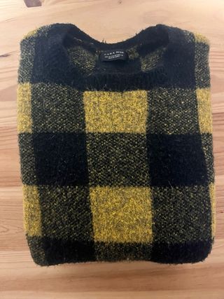 Jersey de cuadros Zara