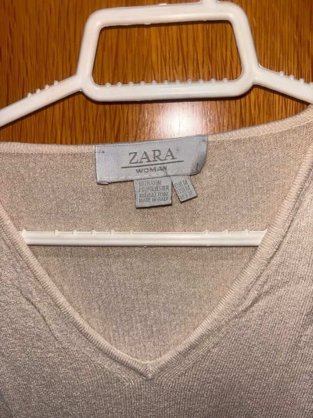 Jersey fino Zara beige
