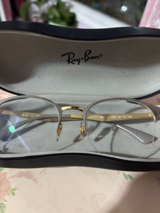 Montura gafas Ray-Ban doradas