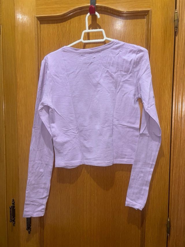 Camiseta Daisy Niña Manga Larga Morada