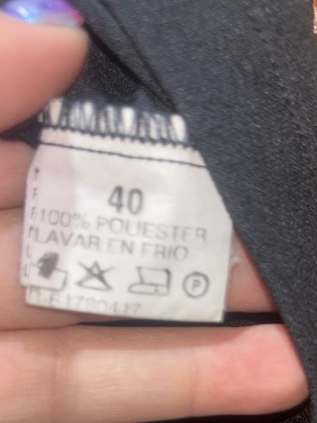 Top negro tirantes finos