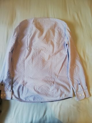 Only & Sons camicia celeste righe pantaloni jeans 