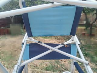 Coppia sedie regista alluminio pieghevoli