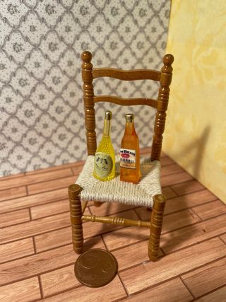 Coppia bottiglie liquori per dollshouse