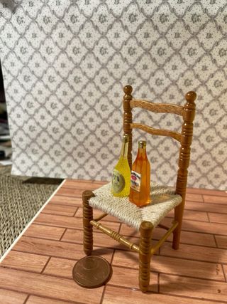 Coppia bottiglie liquori per dollshouse