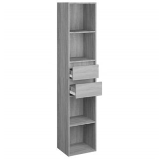 vidaXL Estantería de madera de ingeniería gris