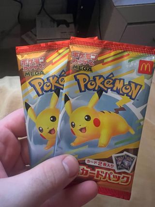 2 Sobres Pokémon Pikachu McDonald's