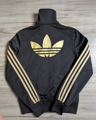 Chándal Adidas Firebird Trefoil Negro/Dorado
