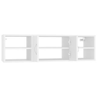 vidaXL Estantería de pared madera contrachapada