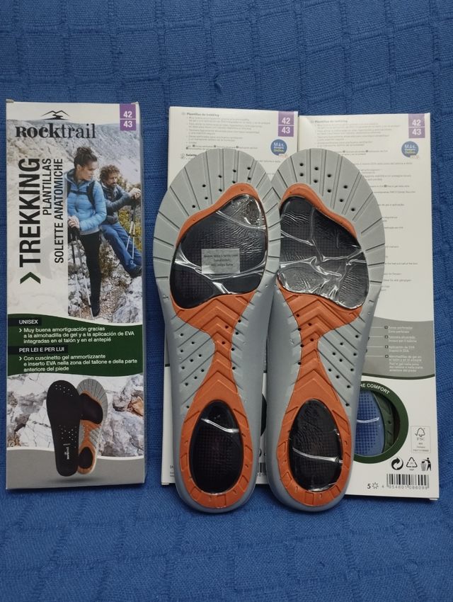 3 Pares Plantillas Trekking Rocktrail Talla 42/43