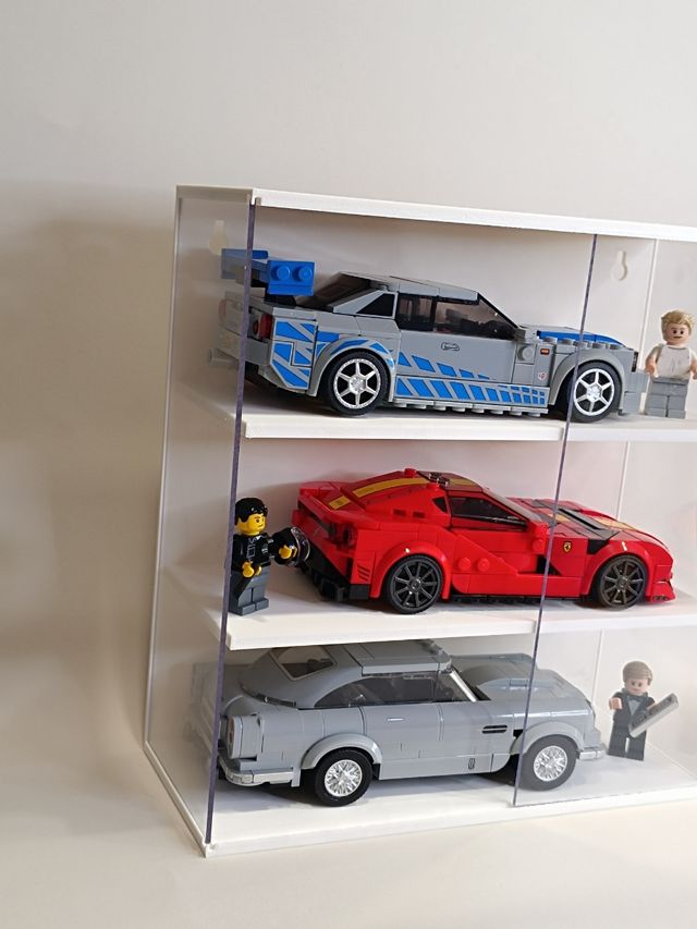 Vitrina expositor pared Lego Speed Champions
