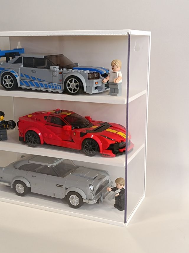 Vitrina expositor pared Lego Speed Champions