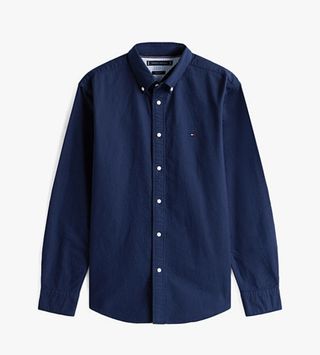 Camisa Tommy Hilfiger Regular Azul Talla S, M, L