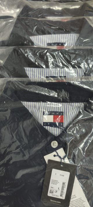 Camisa Tommy Hilfiger Regular Azul Talla S, M, L
