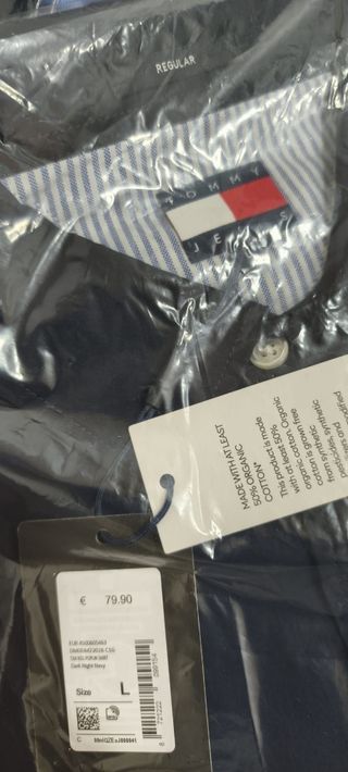 Camisa Tommy Hilfiger Regular Azul Talla S, M, L