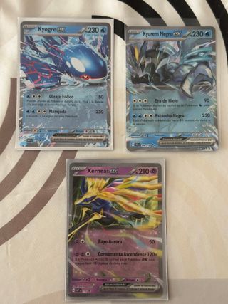 Lote 3 cartas ex Pokémon español