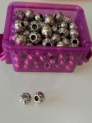 Charm perline in metallo per creazioni