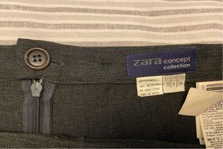 Falda Zara Gris Talla 38