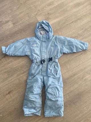 Mono de nieve azul para niño 4 años