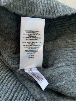 Jersey Ralph Lauren de Cable Gris