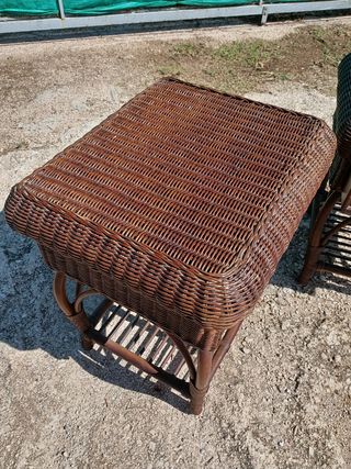 Comodini in bambù e vimini