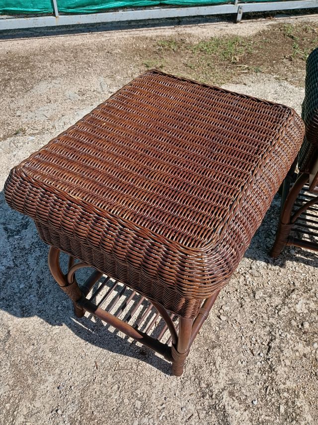 Comodini in bambù e vimini