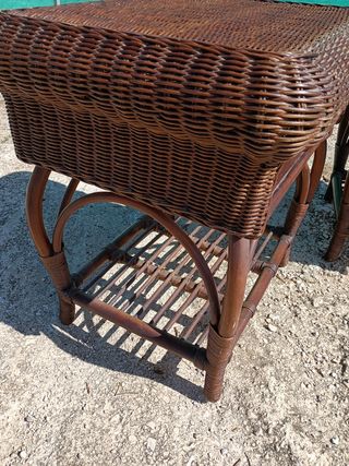 Comodini in bambù e vimini