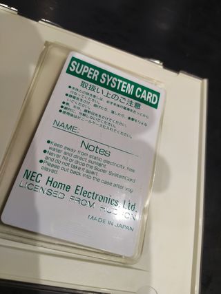 Super System Card - Pc Engine
