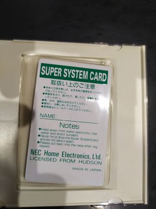 Super System Card - Pc Engine
