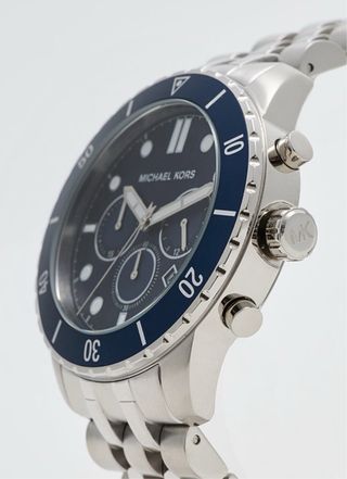 Reloj Michael Kors Hombre Azul y Plateado