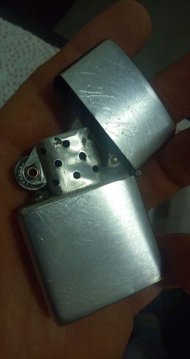 Accendino Zippo Raro 1956 USS con firma