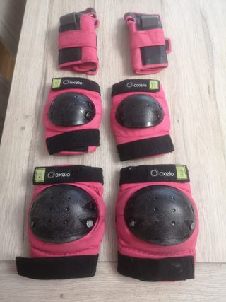 Patines Oxelo niña + protecciones y bolsa