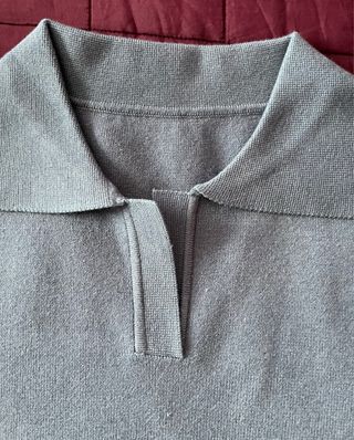 Conjunto de punto azul mujer