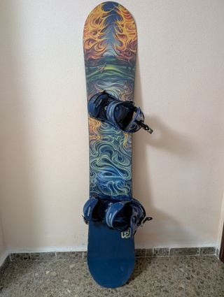 Tabla Snowboard Burton  Ross  Powers  + Fijaciones