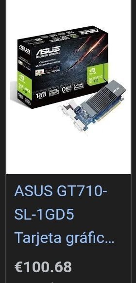 ASUS GeForce GT 710-SL-1GD5 Tarjeta Gráfica 1GB