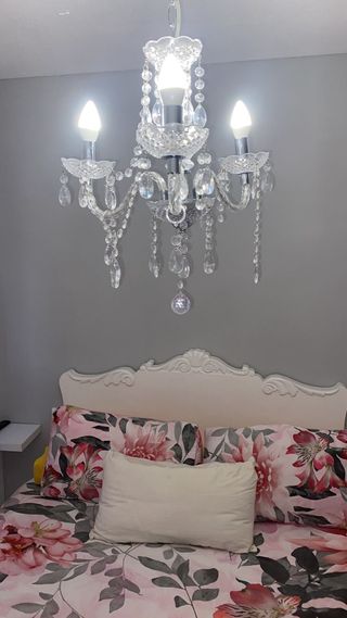 lámpara de cristal estilo barroco, araña