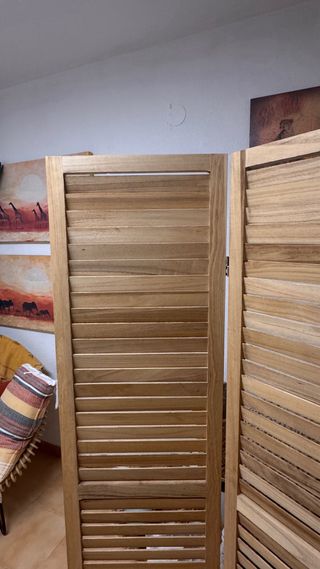 Biombo de madera