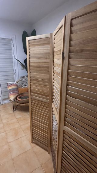 Biombo de madera
