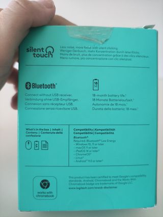 Ratón Logitech M240 Silent Bluetooth Negro