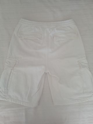 Pantalones Anchos Cortos Blancos Talla L