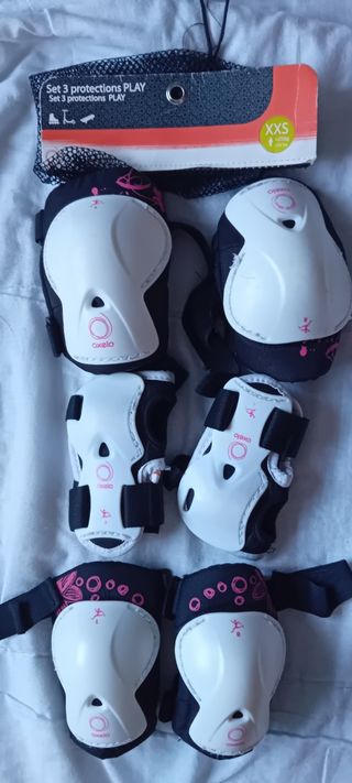 Protecciones patinaje niña Oxelo XXS
