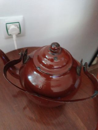 Tetera/Cafetera de porcelana esmaltada