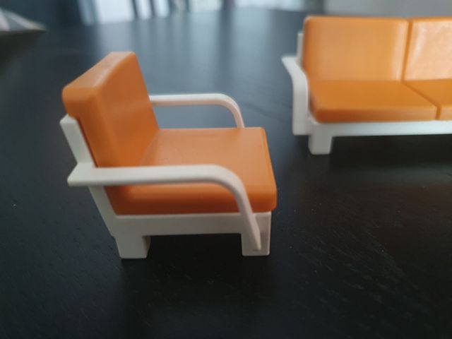 Playmobil Conjunto Sofá y Sillón Naranja